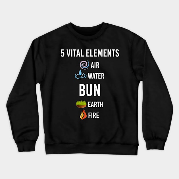 5 Elements Bun Crewneck Sweatshirt by symptomovertake